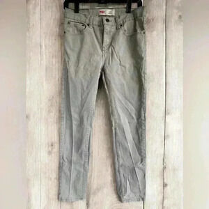 Levi's 510 Jeans Mens 29x29 Gray Skinny Fit Straight Leg Stretch Casual Classic